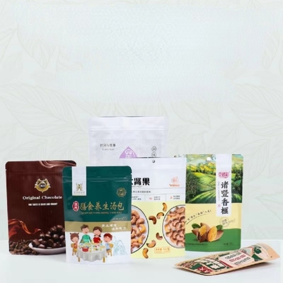الحقيبة البلاستيكية ذات اللمسات النهائية غير اللامعة مع تغليف رقائق Ziplock لتواريخ الفاكهة القابلة لإعادة الغلق