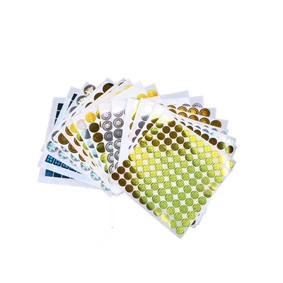 ملصق ثلاثي الأبعاد مخصص مضاد للتزييف PP / PVC / PET / Paper